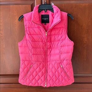 Talbots Vibrant Pink Quilted Women's Vest